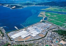 マツダ防府工場の航空写真